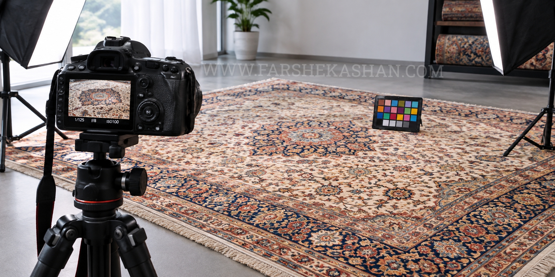 دوربین عکاسی مناسب برای نمایش دقیق رنگ فرش
